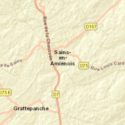 Sains-en-Amiénois Street Map