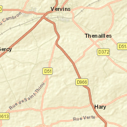 Vervins Street Map