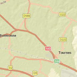 Tournes Street Map