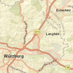 Estenfeld Street Map