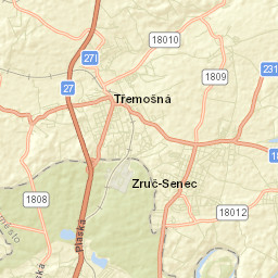 Třemošná Street Map
