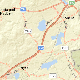 Mýto Street Map