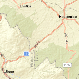 Hostomice Street Map