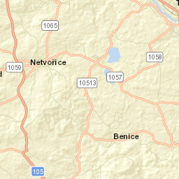 Netvořice Street Map