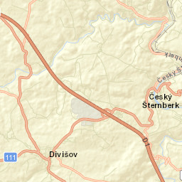 Divišov Street Map