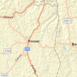 Proseč Street Map