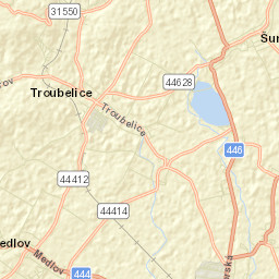 Troubelice Street Map