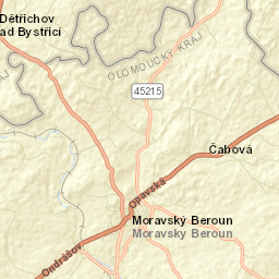 Moravský Beroun Street Map