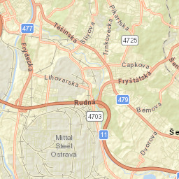 Ostrava Street Map