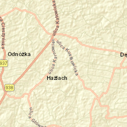 Hażlach Street Map