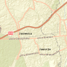 Jasienica Street Map