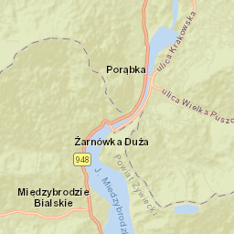 Porąbka Street Map