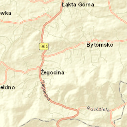 Żegocina Street Map