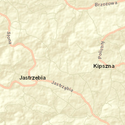 Jastrzębia Street Map