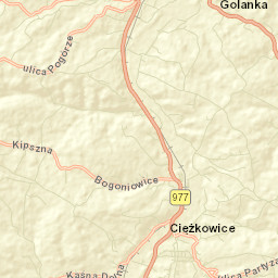 Ciężkowice Street Map
