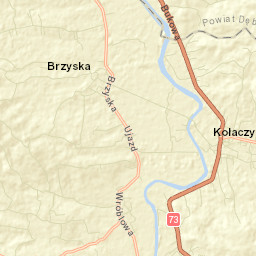 Kołaczyce Street Map