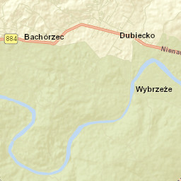 Dubiecko Street Map