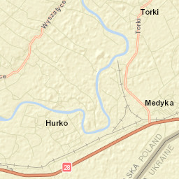 Medyka Street Map