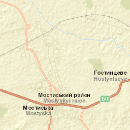 Mostys'ka Street Map