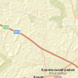 Khorol Street Map