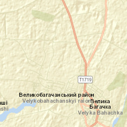 Velyka Bahachka Street Map