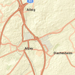 Alzey Street Map
