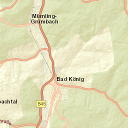 Bad König Street Map
