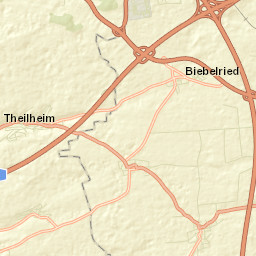 Theilheim Street Map