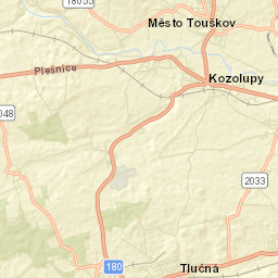 Město Touškov Street Map
