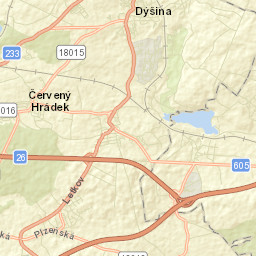 Dýšina Street Map