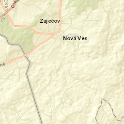 Zaječov Street Map