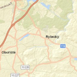 Dobříš Street Map