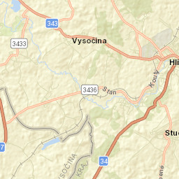 Hlinsko Street Map