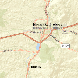 Moravská Třebová Street Map