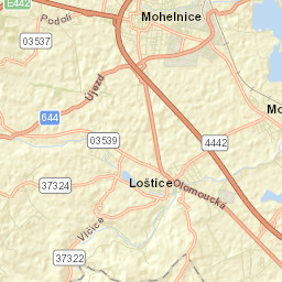 Loštice Street Map