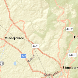 Šternberk Street Map