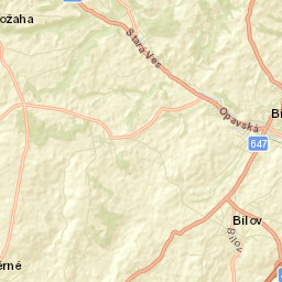 Bílovec Street Map
