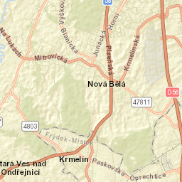 Krmelín Street Map