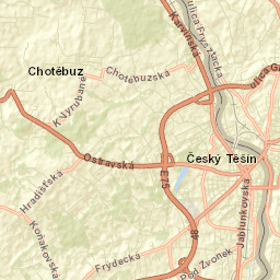 Cieszyn Street Map