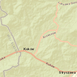 Krzeszów Street Map