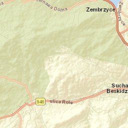 Sucha Beskidzka Street Map