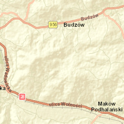 Zembrzyce Street Map