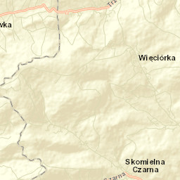 Skomielna Czarna Street Map