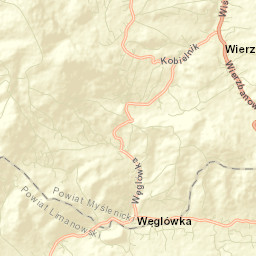 Węglówka Street Map
