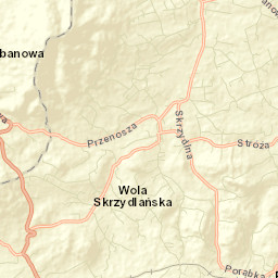 Skrzydlna Street Map