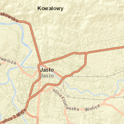 Jasło Street Map