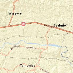 Tarnowiec Street Map