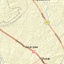 Wojaszówka Street Map