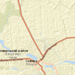 Skvyrs’kyy Rayon Street Map