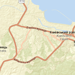 Kaniv Street Map